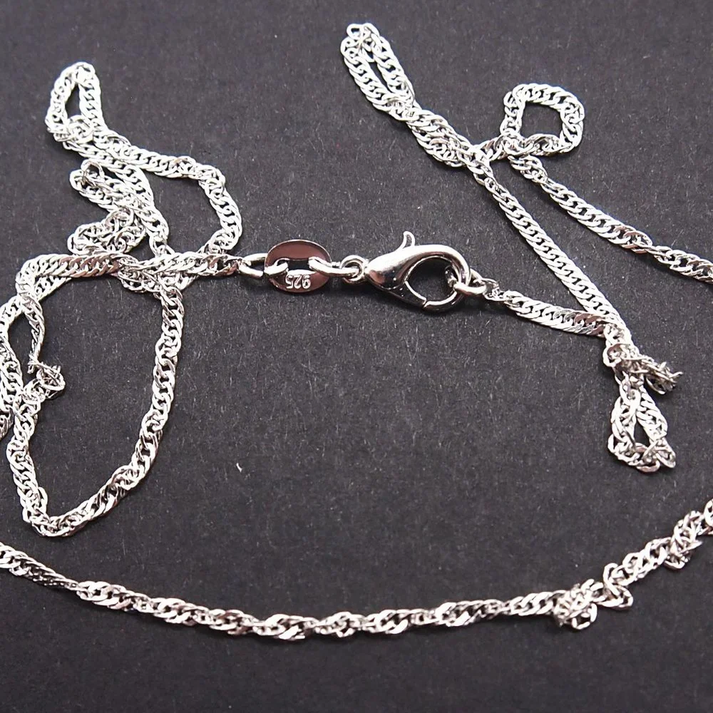 ⭐Bundle Sale⭐ 4Pc. Diamond Earrings and Necklace Set Solid 925 Sterling Silver - Picture 4 of 9